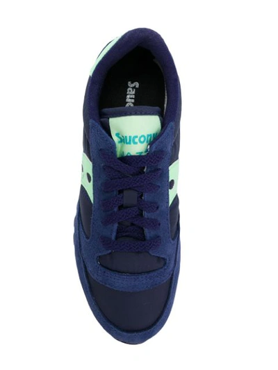 Shop Saucony Panelled Sneakers In Black