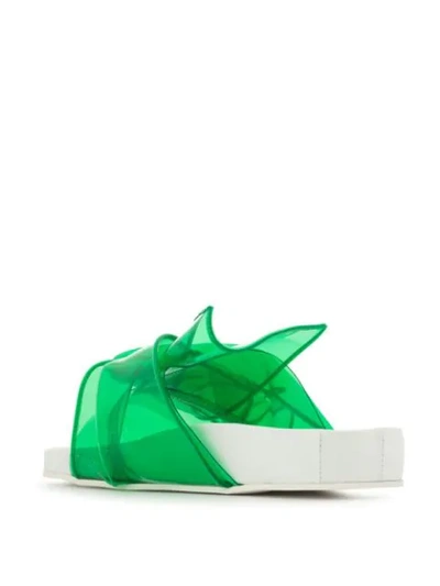 Shop N°21 Contrast Bow Slides In White