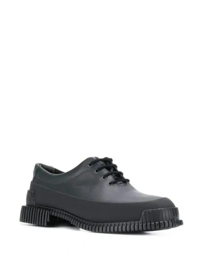 Camper Pix Textile Brogues In Blue