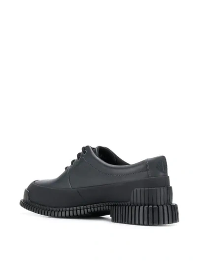 Camper Pix Textile Brogues In Blue
