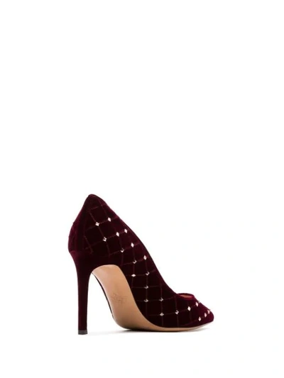 Shop Valentino Garavani Rockstud Spike Court Shoes - Pink