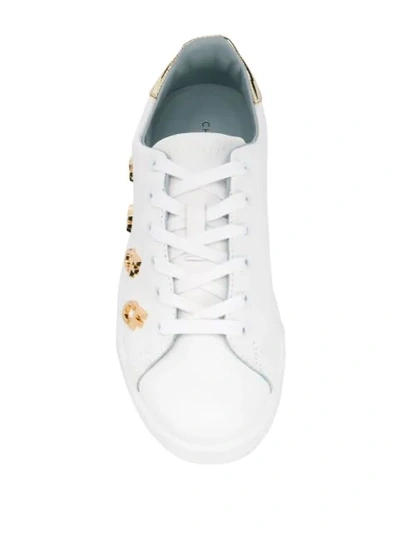 Shop Chiara Ferragni Logo Low-top Sneakers In White
