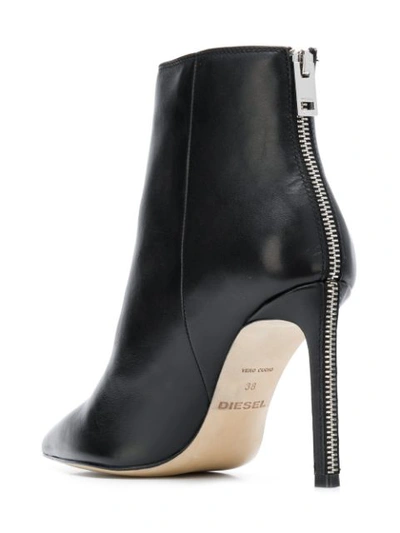 Shop Diesel High Ankle Boots In Black
