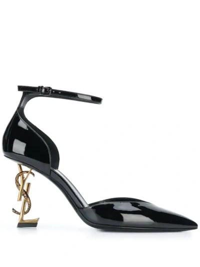 Shop Saint Laurent Opyum D'orsay Pumps In Black