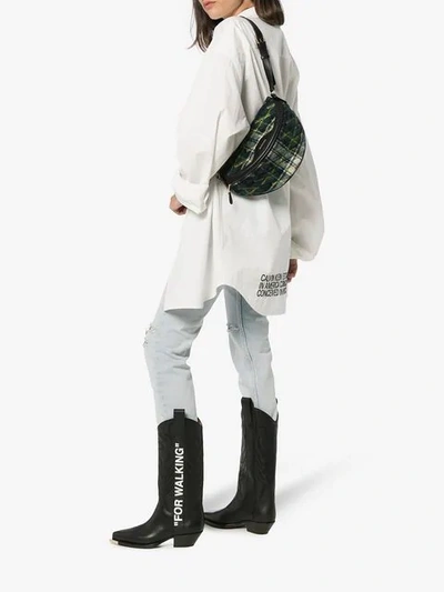 Shop Off-white Black "for Walking" 40 Leather Western Boots