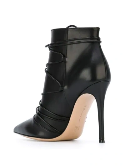 Shop Gianvito Rossi Lace-up Booties In Black