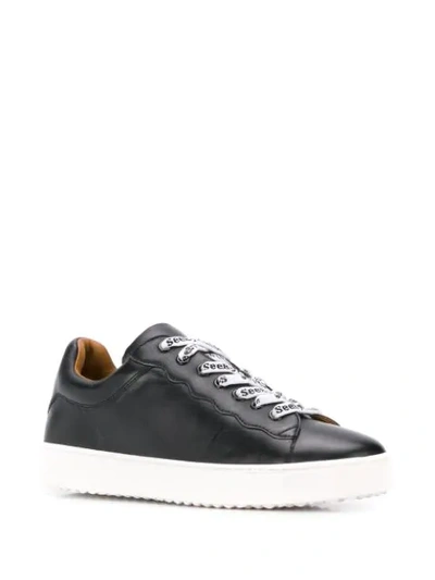Shop See By Chloé Branded Laces Sneakers In Black