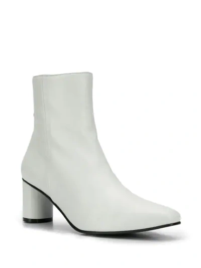 Shop Reike Nen Zipped Ankle Boots In Whitebrickred