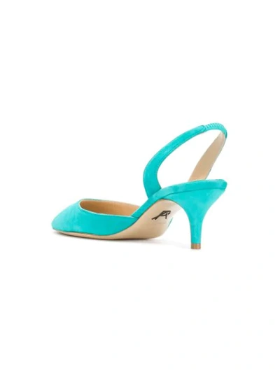 Shop Paul Andrew Pointed Toe Slingback Pumps In Blue