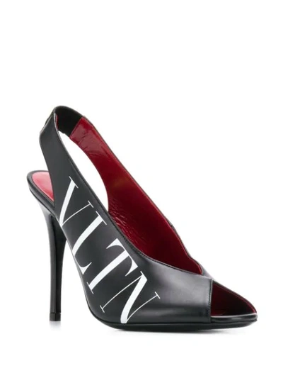 Shop Valentino Garavani Slingback Sandals In Black