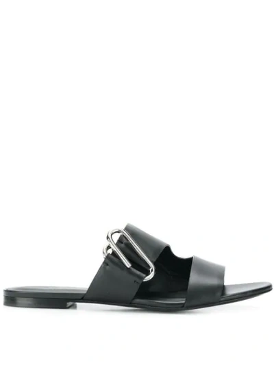 3.1 Phillip Lim Women's Alix Flat Leather Sandals In Black