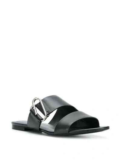 3.1 Phillip Lim Women's Alix Flat Leather Sandals In Black