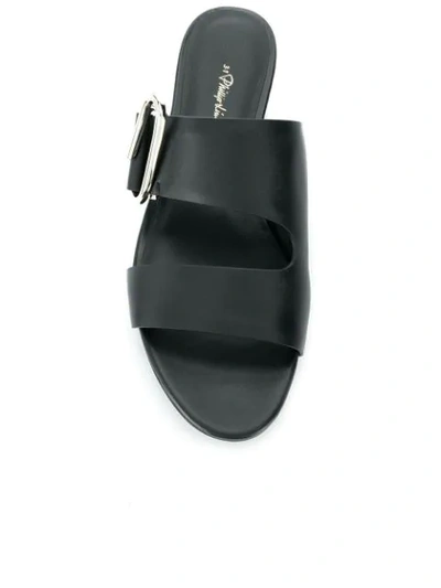 3.1 Phillip Lim Women's Alix Flat Leather Sandals In Black