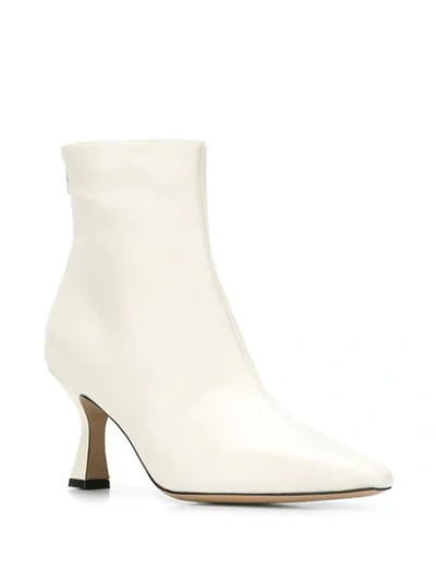 Shop Fabio Rusconi Heeled Ankle Boots In White