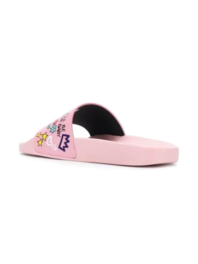 Shop Dolce & Gabbana Bellezza Pool Slides In Pink