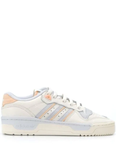 Adidas Originals Rivalry Low Sneakers In Cloud White Off White Aero Blue |  ModeSens