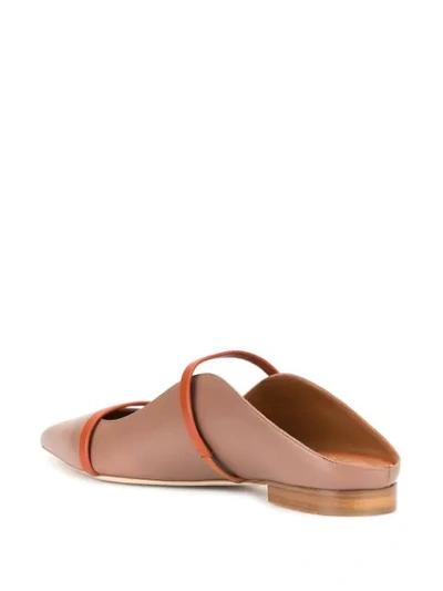 Shop Malone Souliers Maureen Ballerina Shoes In Brown/copper