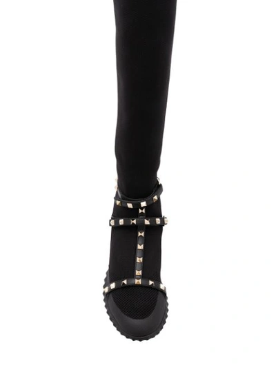 Shop Valentino Garavani Rockstud Boots - Black