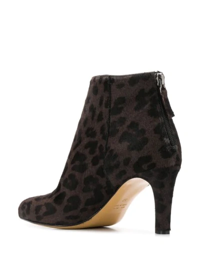 Shop Antonio Barbato Leopard Print Booties In Brown