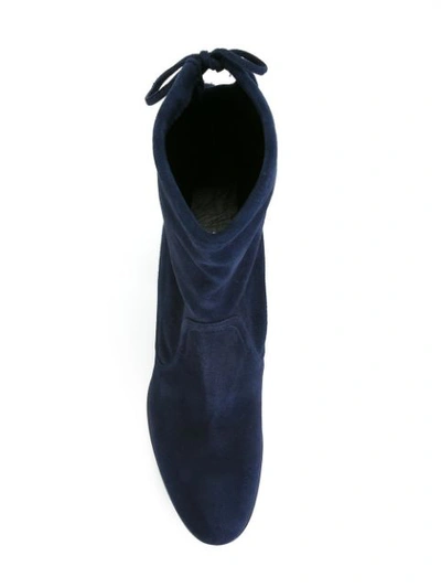 Shop Stuart Weitzman 'shorty' Ankle Boots In Blue