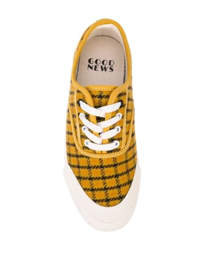 Shop Good News Softball Plimsoll Sneakers In Yellow