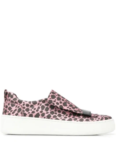 Shop Sergio Rossi Addict Sneakers In Pink