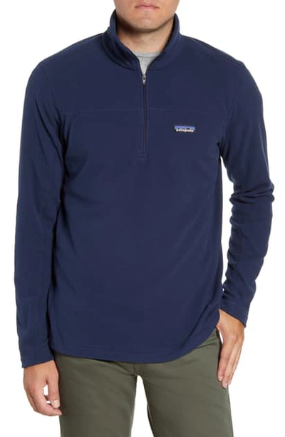 Shop Patagonia Fleece Pullover In New Navy