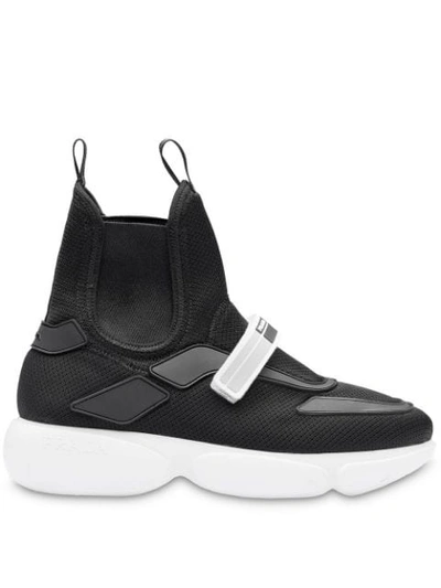 Prada Cloudbust High-top Sneakers In Black | ModeSens