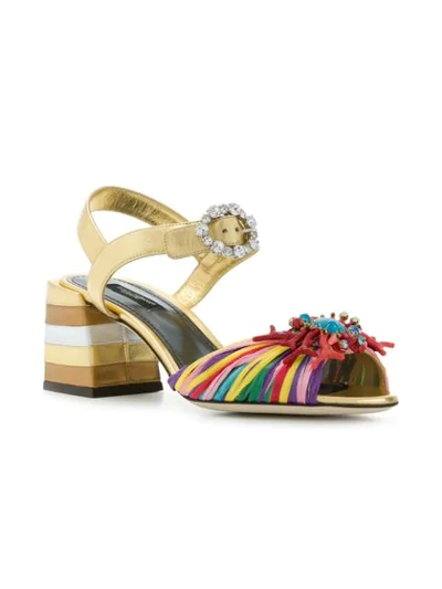 Shop Dolce & Gabbana Keira Sandals In Multicolour