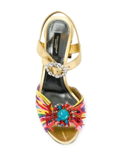 Shop Dolce & Gabbana Keira Sandals In Multicolour