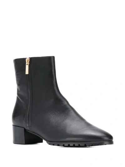Shop Hogl Zipped Ankle Boots In Black