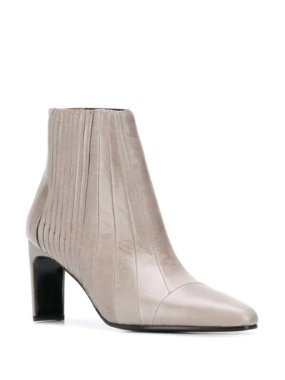 Shop Michel Vivien Auburn Panelled Boots In Grey