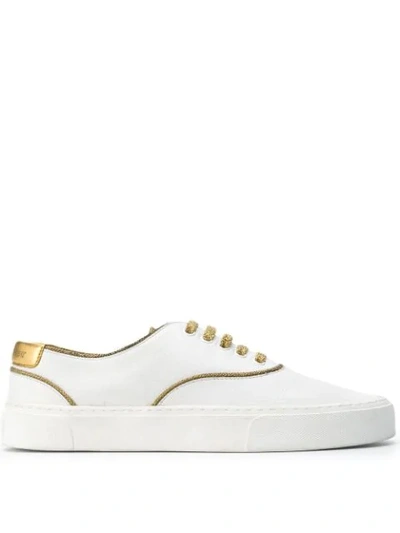 Shop Saint Laurent Venice Low-top Sneakers In White