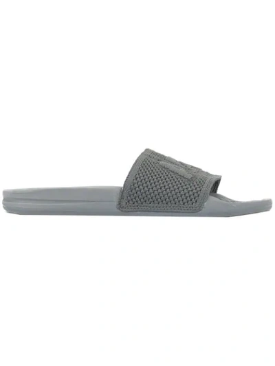 Shop Apl Athletic Propulsion Labs Big Logo Techloom Slides In Grey