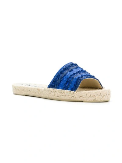 Shop Manebi Yucatan Sandals In Blue