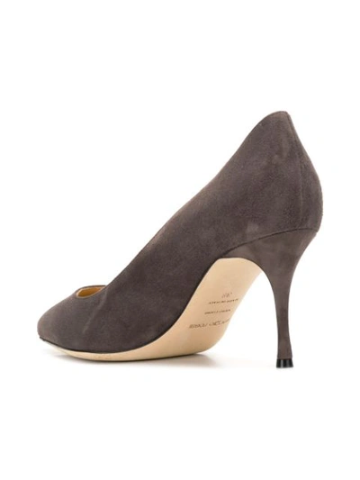 Shop Sergio Rossi Classic Pointed Pumps - Grey