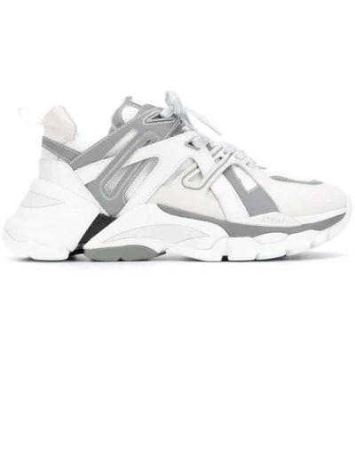 Shop Ash Fl Trekking Sneakers In White