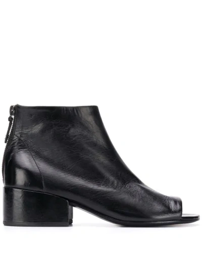 Shop Marsèll Open Toe Ankle Boots In Black