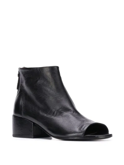 Shop Marsèll Open Toe Ankle Boots In Black