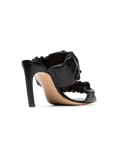 Shop Nicholas Kirkwood Black Courtney 90 Leather Mule