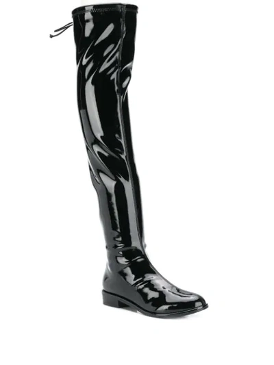 STUART WEITZMAN OVER-THE-KNEE BOOTS - 黑色