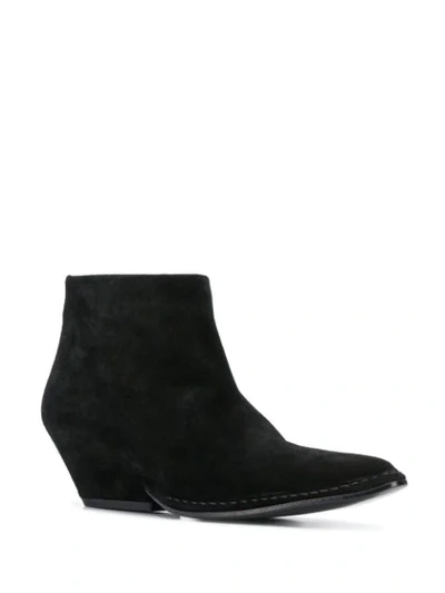 Shop Del Carlo Western Style Boots In Black