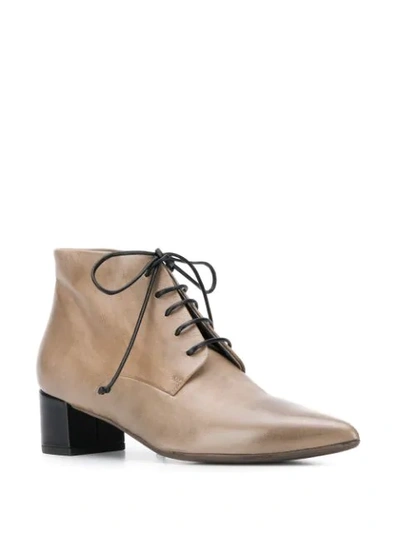 Shop Marsèll Lace-up Ankle Boots In Grey