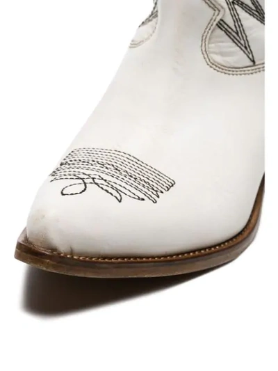 Shop Golden Goose Wish Star Low Boots In White