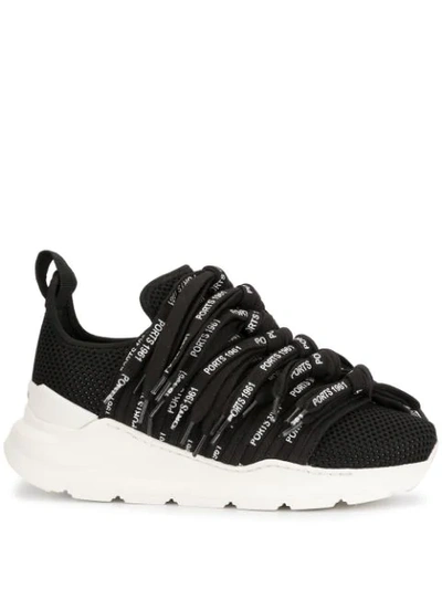 Shop Ports 1961 Lace42 Sneakers In Black