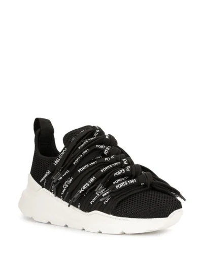 Ports 1961 Lace42 Sneakers In Black