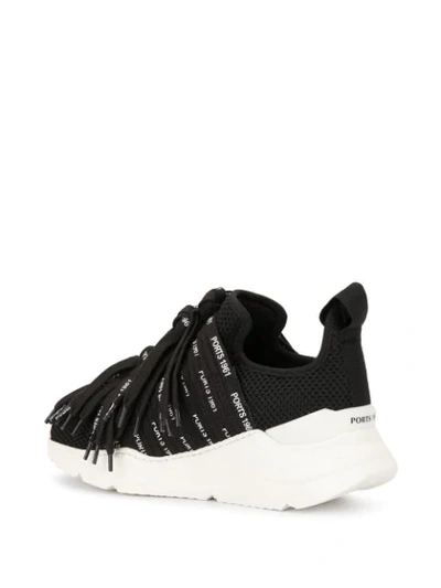 Shop Ports 1961 Lace42 Sneakers In Black