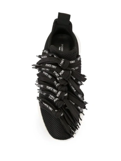 Shop Ports 1961 Lace42 Sneakers In Black