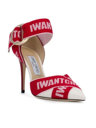 Shop Jimmy Choo Bea 100 Pumps In Red