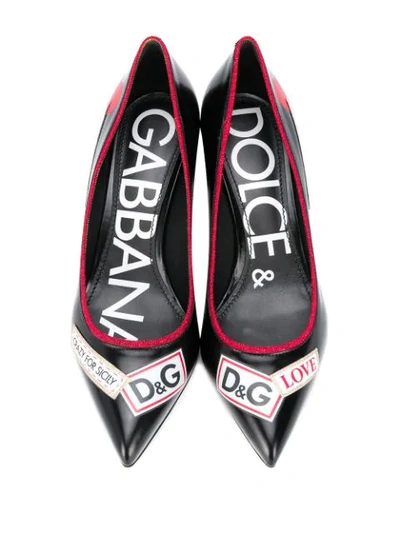Shop Dolce & Gabbana Dg Amore Pumps In Black